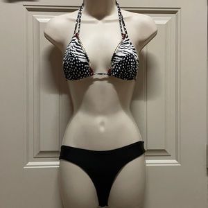 Victoria’s Secret Leopard/Pebble Embellish Bikini